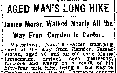 Aged Man's Long Hike